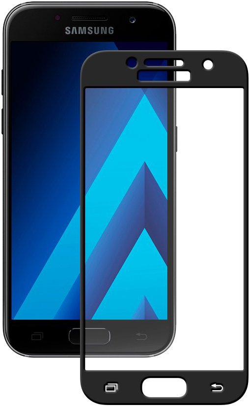 

Стекло защитное Deppa, Samsung Galaxy A3 2017 3D черная рамка