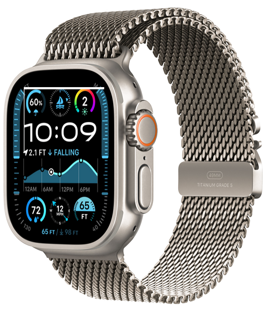 Часы Apple, Watch Ultra 2 (2024) Natural Titanium +ремешок Titanium Milanese Loop natural (L)
Часы Apple, Watch Ultra 2 (2024) Natural Titanium +ремешок Titanium Milanese Loop natural (L)