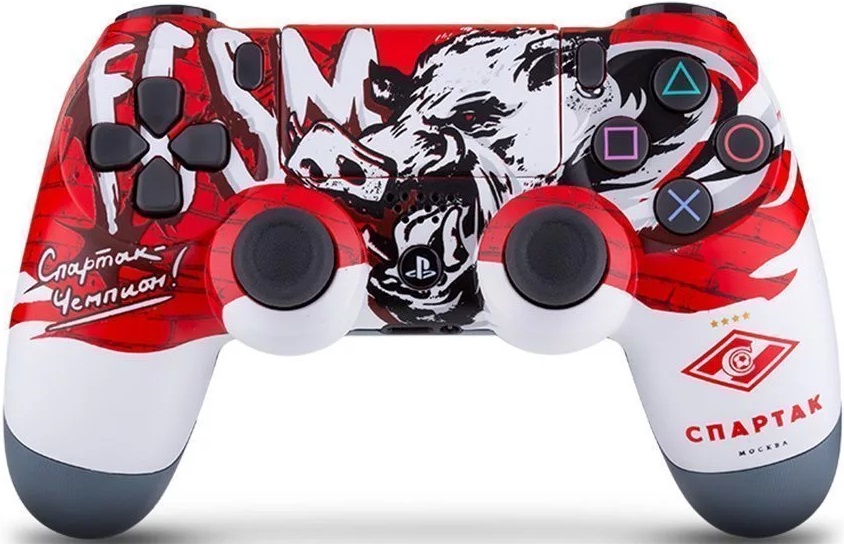 Кастомизированный беспроводной контроллер Rainbo DualShock 4 Спартак Чемпион, DualShock 4 Спартак Чемпион
Кастомизированный беспроводной контроллер Rainbo DualShock 4 Спартак Чемпион, DualShock 4 Спартак Чемпион