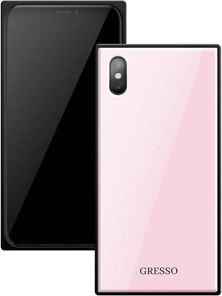 

Клип-кейс Gresso, Glass Apple iPhone X прямоугольный Pink
