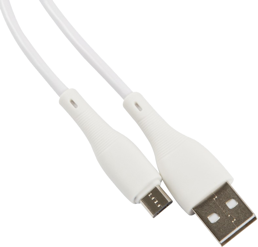 

Дата-кабель UNBROKE, Fika USB-MicroUSB 1 метр до 2A Белый