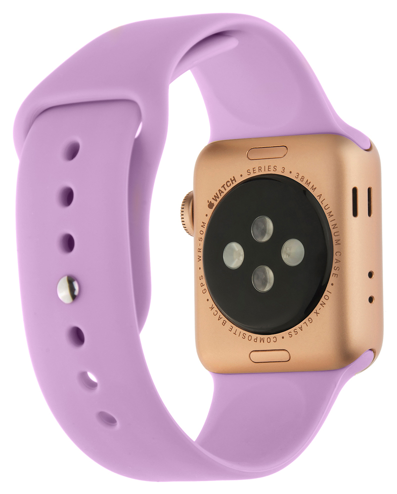 Ремешок для умных часов InterStep Sport Apple Watch 38/40мм силиконовый Purple 0400-1732 Sport Apple Watch 38/40мм силиконовый Purple - фото 2
