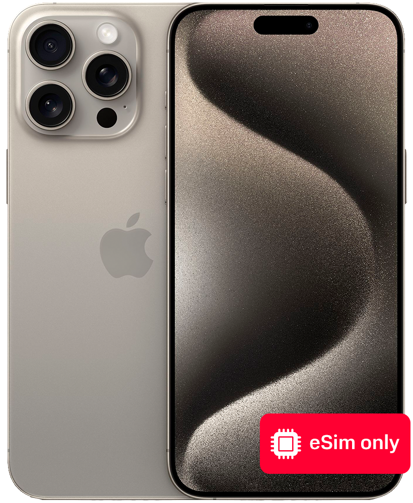

Смартфон Apple, iPhone 15 Pro Max 1Tb eSIM only Натуральный титан