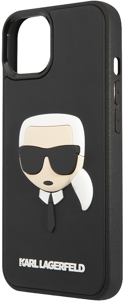 Чехол-накладка Karl Lagerfeld iPhone 14 3D Rubber Case Karl's Head KLHCP14SKH3DBK Черный 0319-0648 - фото 1