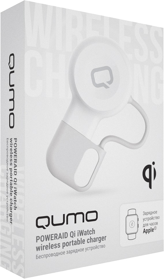 Беспроводное зарядное устройство Qumo PowerAid Qi для Apple Watch  Grey 0400-1778 - фото 4