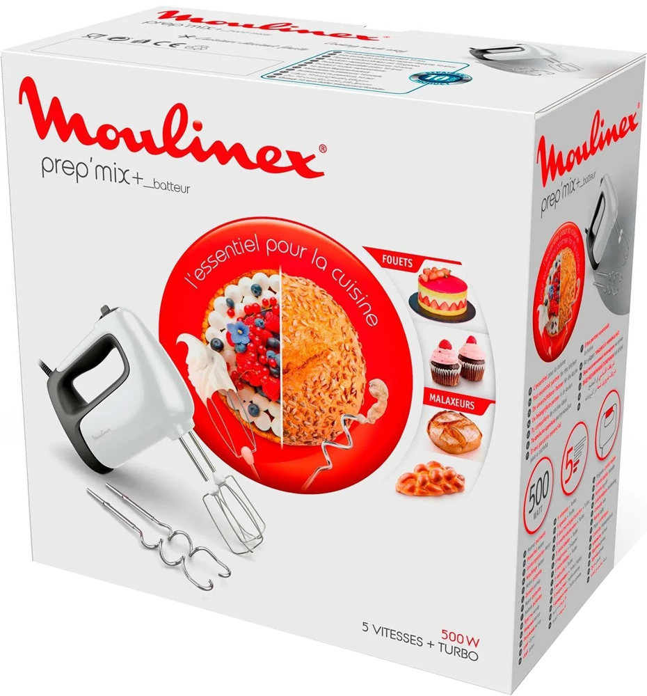Миксер Moulinex PREP'MIX+ HM460110 White/Black 7000-1058 PREP'MIX+ HM460110 White/Black - фото 9
