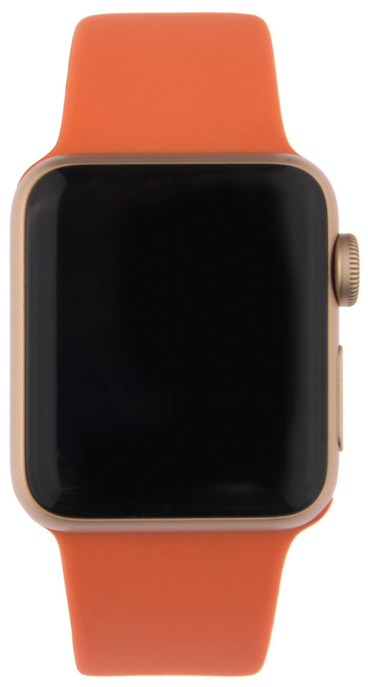 Ремешок для умных часов InterStep Sport Apple Watch 38/40мм силиконовый Orange 0400-1734 Sport Apple Watch 38/40мм силиконовый Orange - фото 2