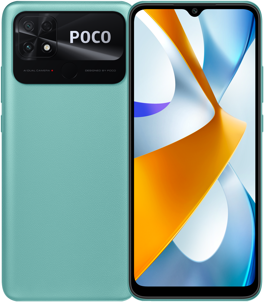 Смартфон POCO C40 4/64Gb Бирюзовый смартфон poco c40 32gb yellow