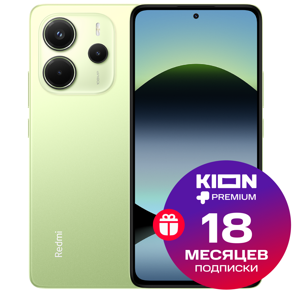 

Смартфон Xiaomi, Redmi Note 14 8/256 Гб LTE Лаймовый зеленый