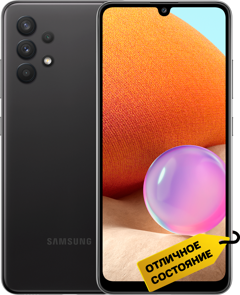 

Смартфон Samsung, Galaxy A32 4/64Gb Черный «Отличное состояние»