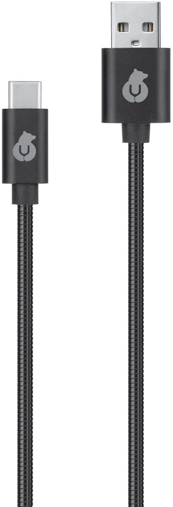 Дата-кабель uBear Force USB-Type-C 1м металлическая оплетка Black 0307-0439 - фото 1