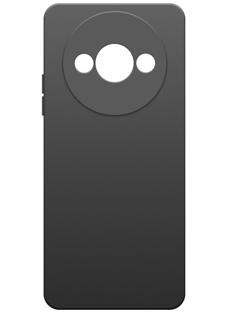 Чехол-накладка Borasco для Xiaomi Redmi A3 Черный гидрогелевая пленка с вырезом под камер задняя крышка и на дисплей для xiaomi redmi 7a