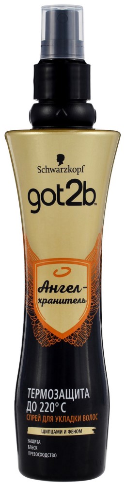 Спрей-термозащита для волос Schwarzkopf Got2b Ангел-Хранитель для укладки 200мл