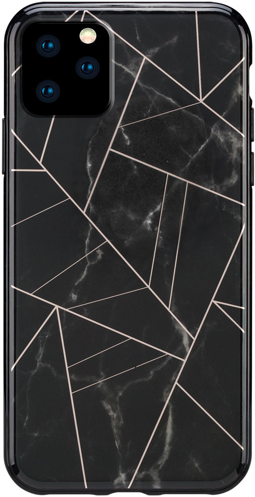 Клип-кейс Habitu iPhone 11 Pro Max пластик мрамор Black 0313-8119 - фото 1