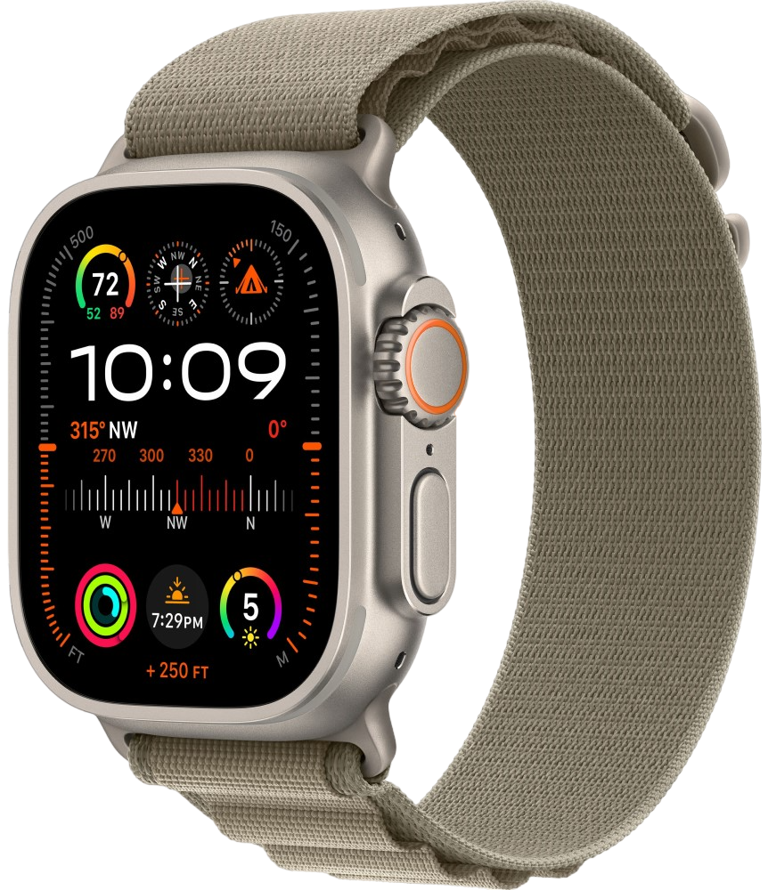 Часы Apple Watch Ultra 2 GPS 49мм корпус из титана + ремешок alpine loop olive