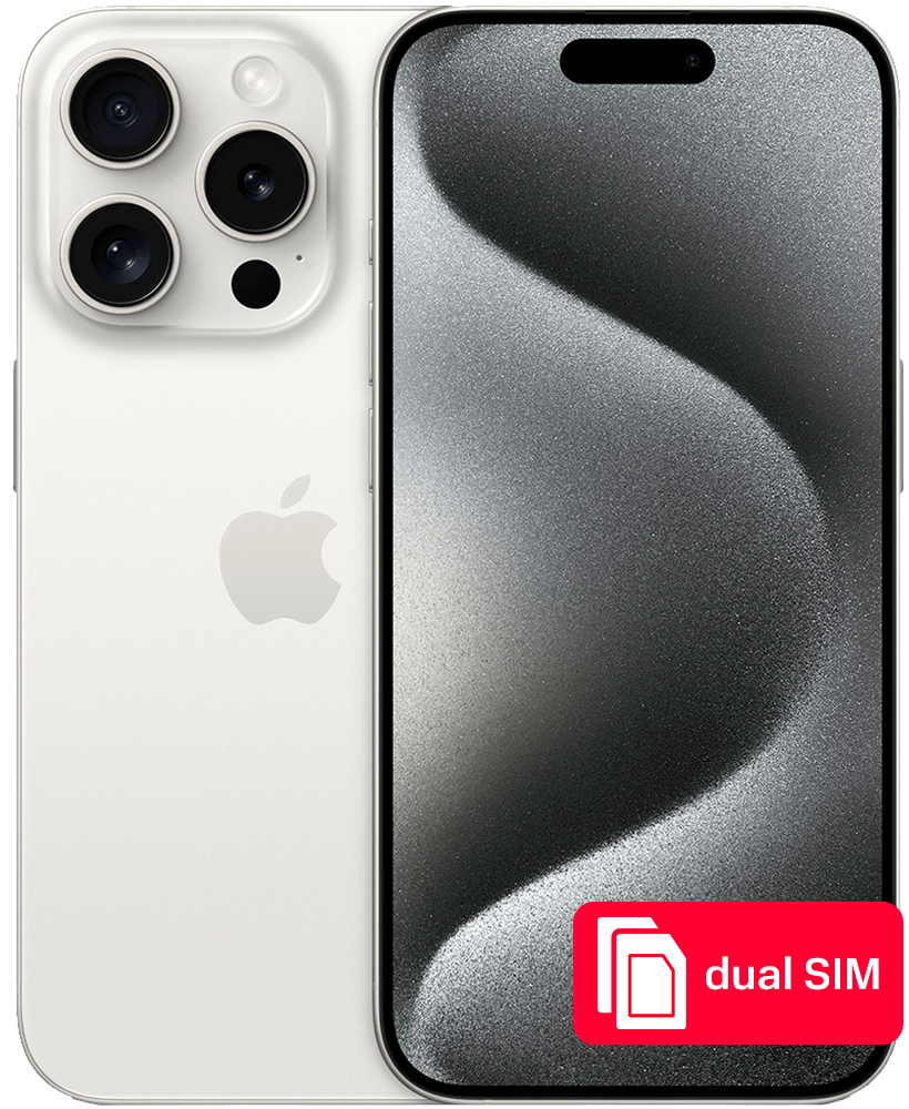 

Смартфон Apple, iPhone 15 Pro 128Gb SIM + SIM Белый титан