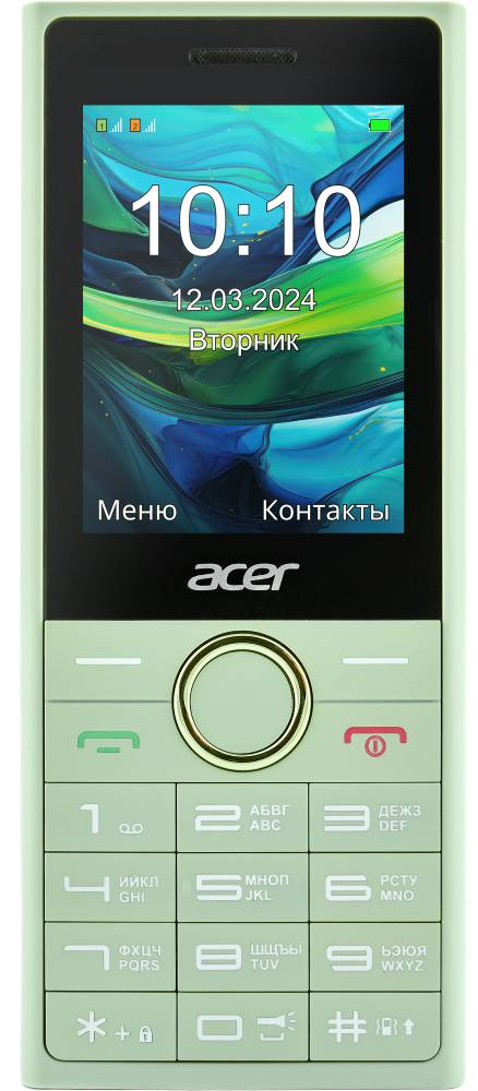 

Мобильный телефон Acer, Twist TW24 Зеленый