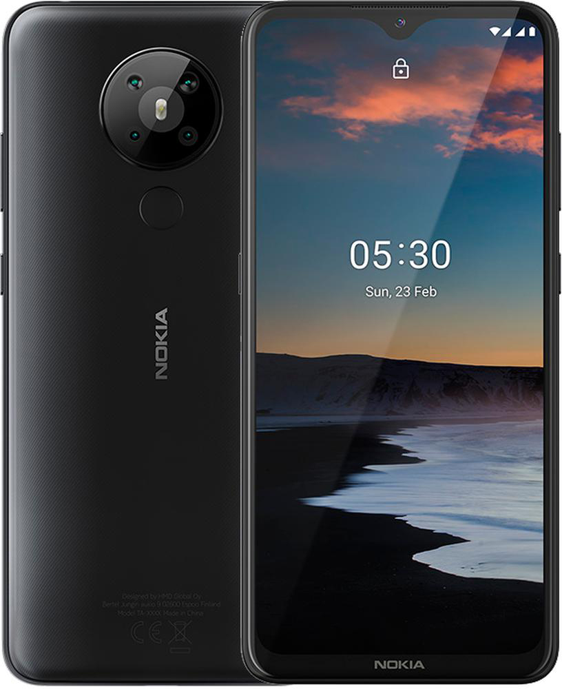 Смартфон Nokia 5.3 3/64Gb черный 0101-7224 5.3 3/64Gb черный - фото 1