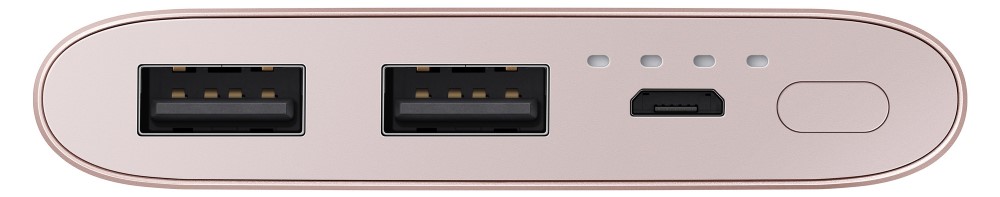 Внешний аккумулятор Samsung EB-P1100BPRGRU 10000 mAh micro USB pink 0301-0602 - фото 4