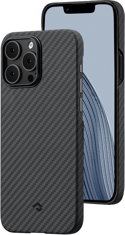 Чехол-накладка Pitaka MagEZ Case 3 iPhone 14 Pro Max 6.7 Черно-серый ультратонкий силиконовый чехол накладка для vivo y17 с принтом котенок и свет