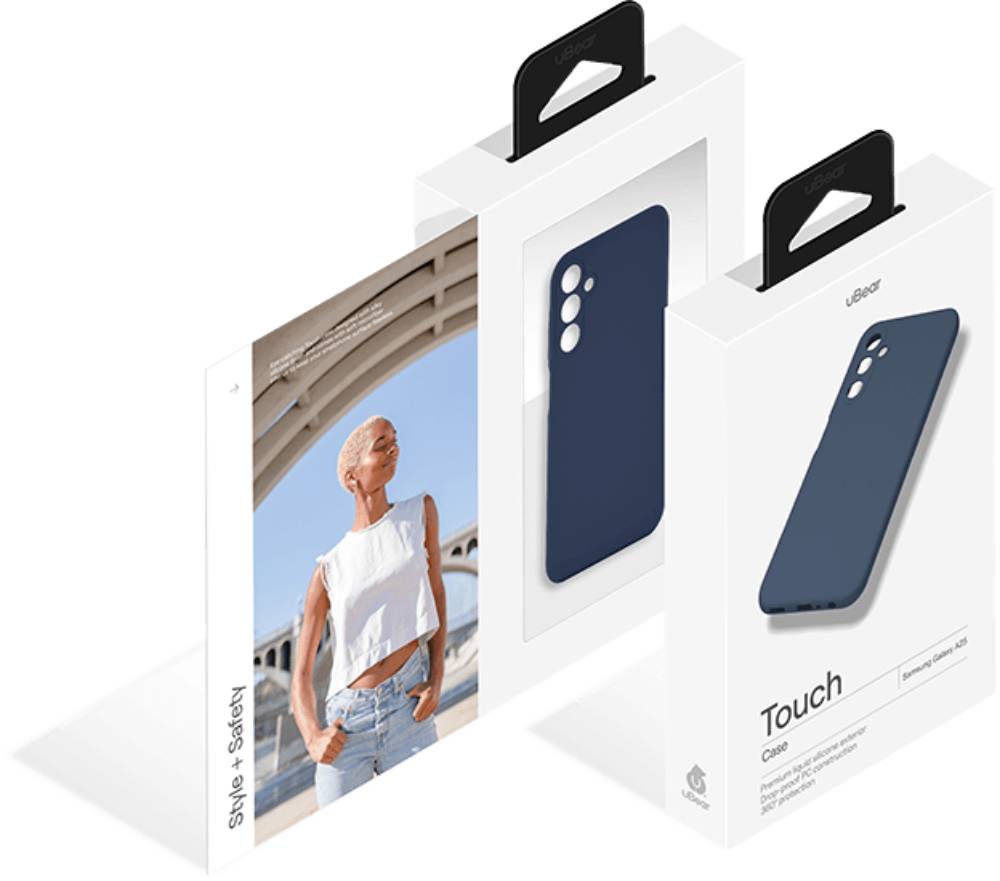 Чехол-накладка uBear Touch case для Samsung Galaxy A25 Синий 3100-1458 - фото 4