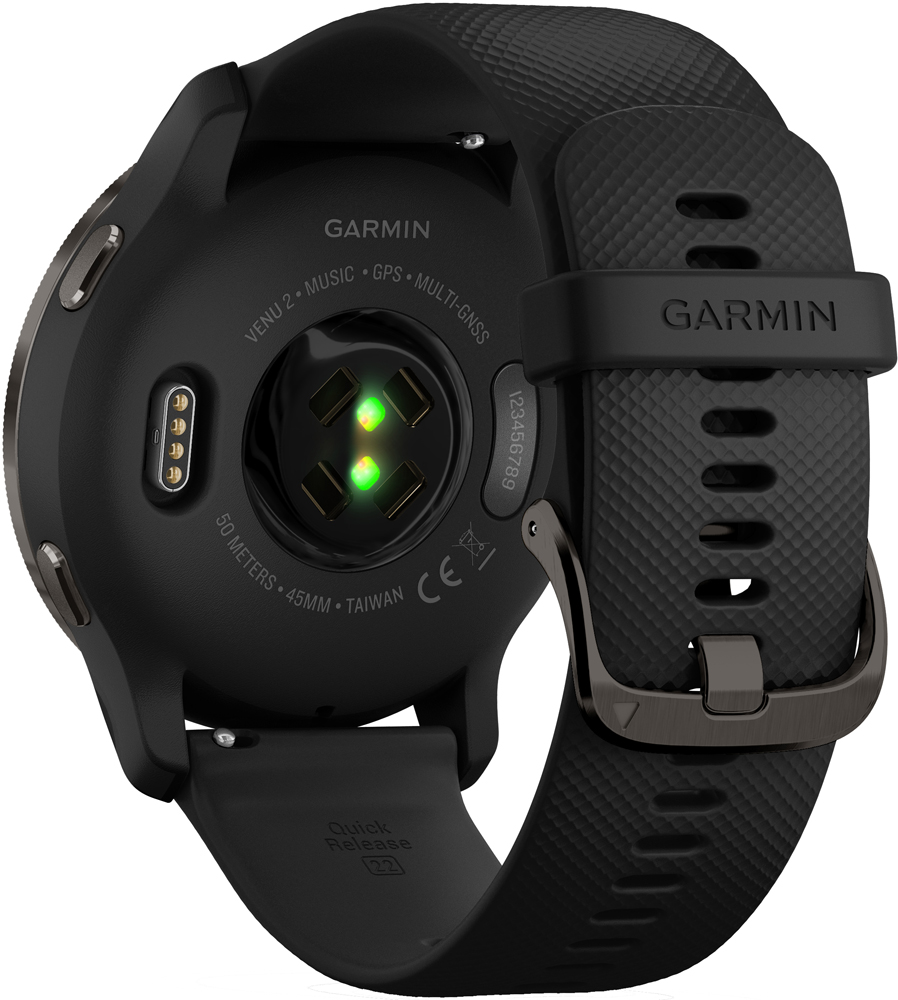 Часы Garmin Venu 2 Black с кожаным ремешком 0200-2867 - фото 5