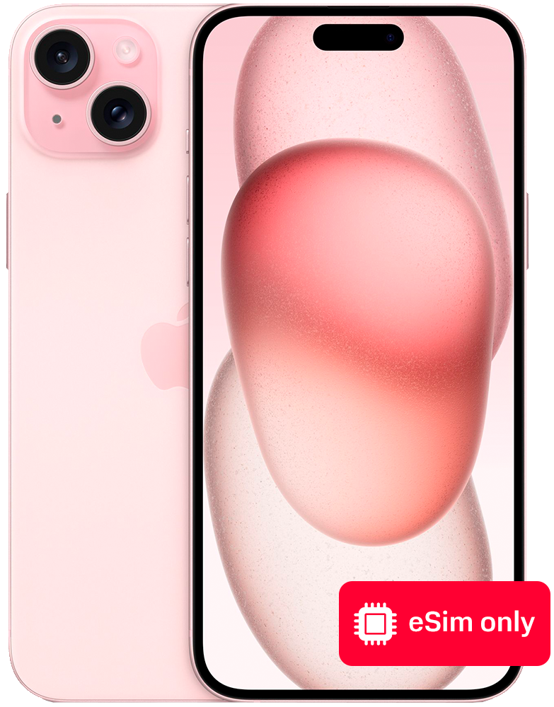 

Смартфон Apple, iPhone 15 Plus 128Gb eSIM only Розовый