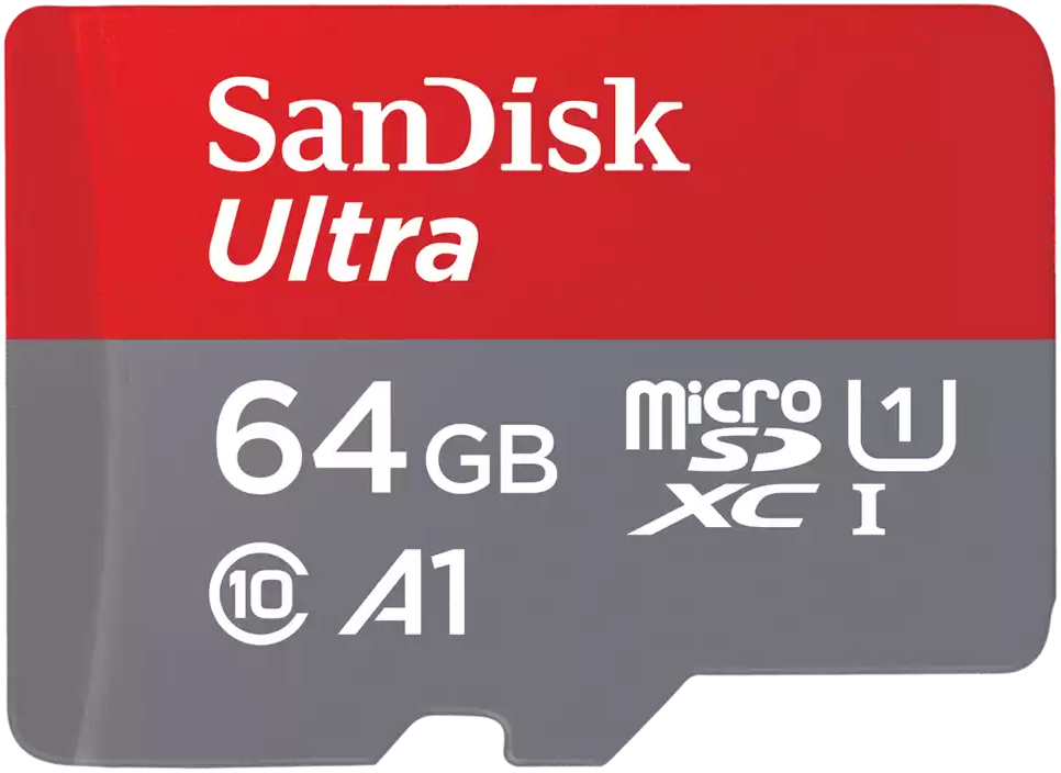 SanDisk Ultra 64Gb Class 10 Красно-серая