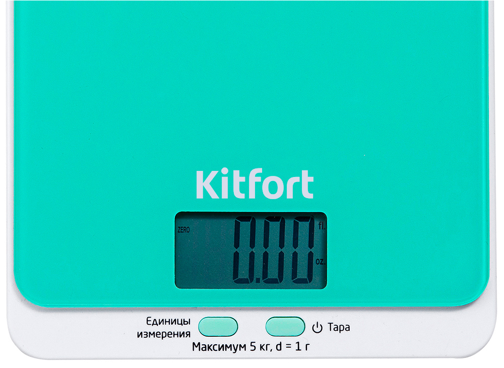 Весы кухонные Kitfort КТ-803-1 Зеленые 7000-3997 - фото 4