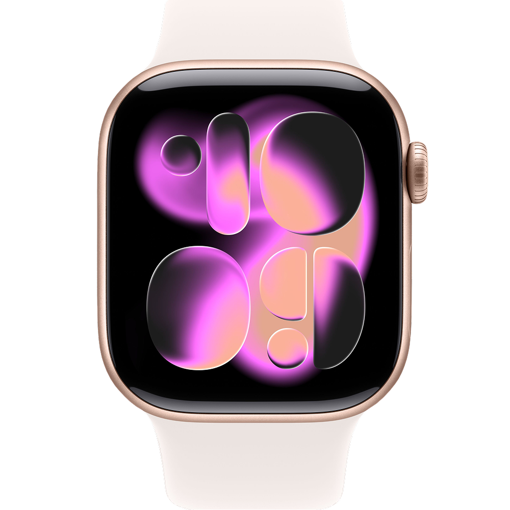 

Часы Apple, Watch Series 11 GPS 42мм Rose gold aluminium+ремешок Sport Band light blush (ML)
