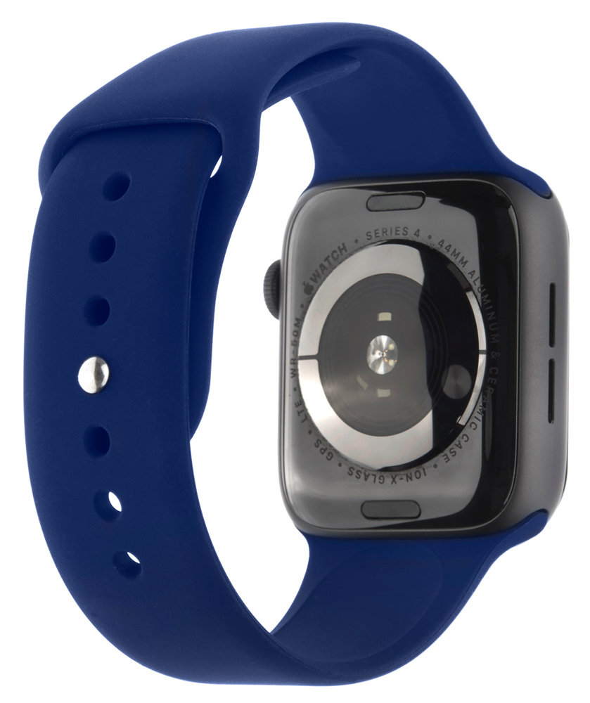 Ремешок для умных часов InterStep Sport Apple Watch 38/40мм силиконовый Blue 0400-1731 Sport Apple Watch 38/40мм силиконовый Blue - фото 2