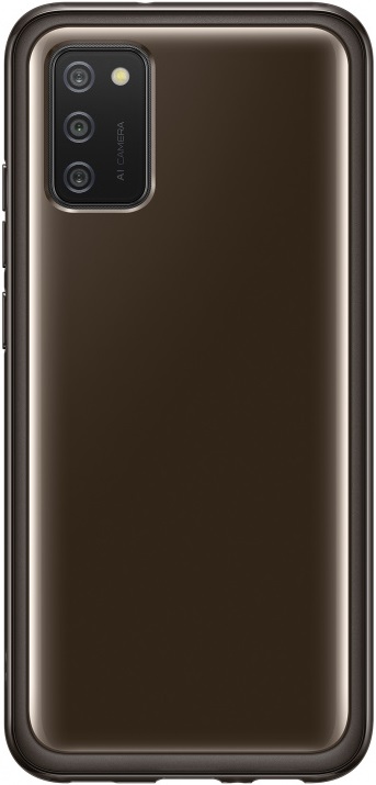 Клип-кейс Samsung Galaxy A02s Soft Clear Cover Black (EF-QA025TBEGRU) 