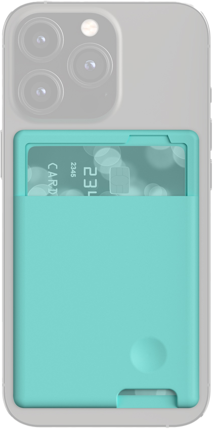 Картхолдер Axxa картхолдер чехол бумажник силиконовый кошелек для карт для телефонов темно зеленый