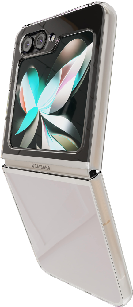 Чехол-накладка VLP Crystal Case для Samsung Galaxy Z Flip5 Прозрачный 0314-0024 - фото 1