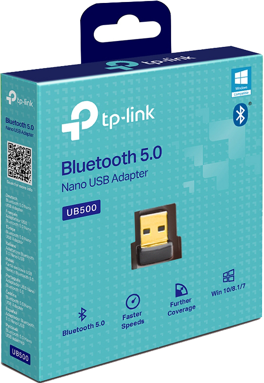 Сетевой адаптер Bluetooth TP-Link UB500 черный 0200-3004 - фото 4
