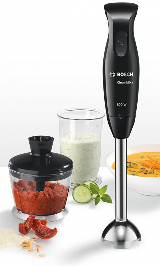 Блендер Bosch MSM2620B погружной Black 7000-2482 Блендер. Мерный стакан с крышкой. Универсальная чаша с ножом для измельчения твердых продуктов - фото 4