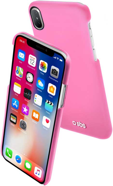 Клип-кейс SBS Apple iPhone X тонкий пластик Pink