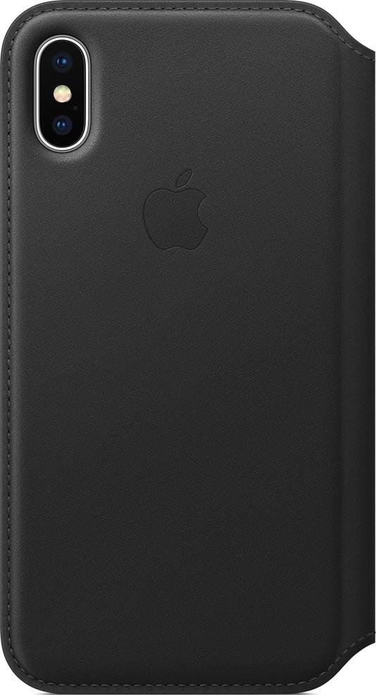 

Чехол-книжка Apple, iPhone X Folio кожаный Black