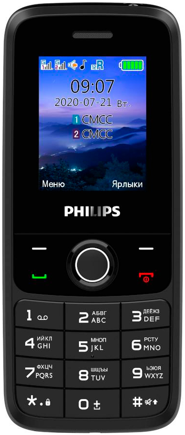 Мобильный телефон Philips Xenium E117 Dual sim Grey