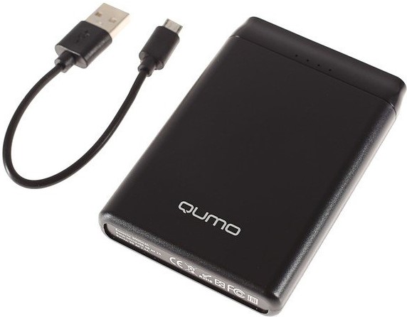 Внешний аккумулятор Qumo PowerAid P5000 5000mAh Black 0301-0610 - фото 3