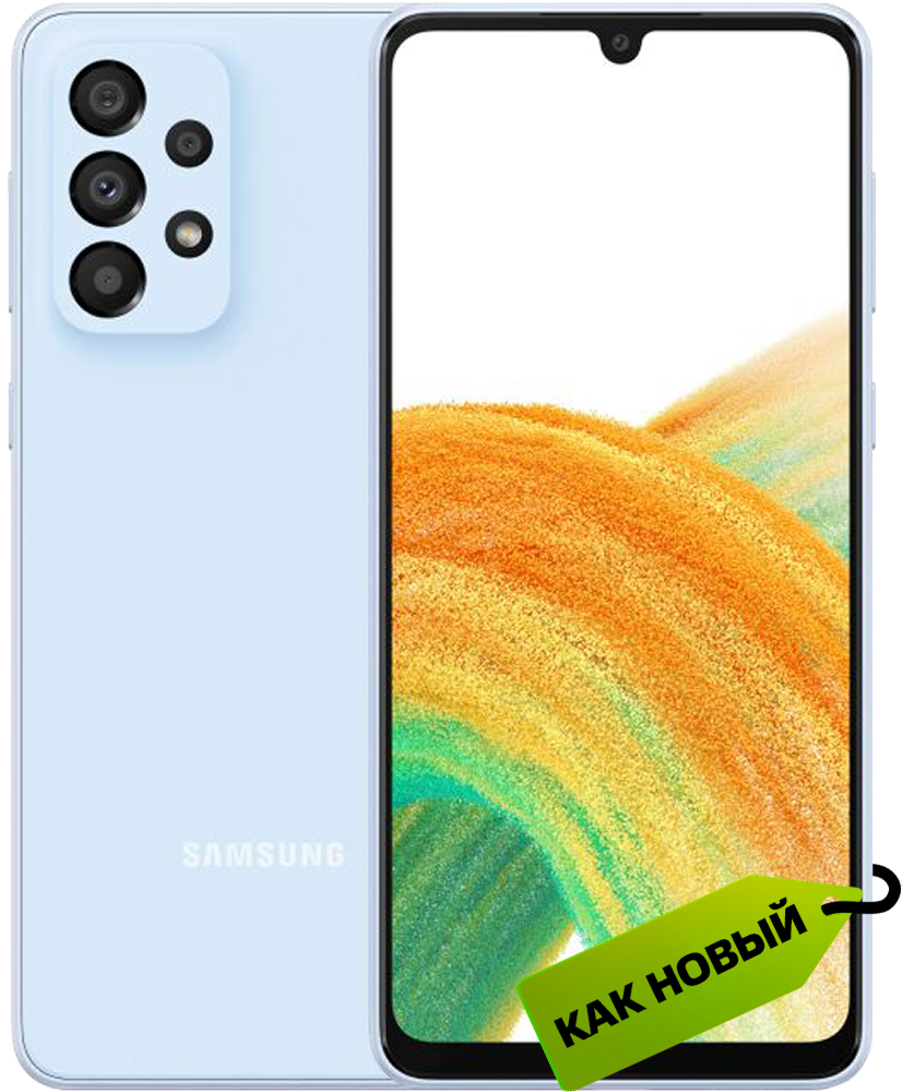 

Смартфон Samsung, Galaxy A33 6/128 Гб 5G Голубой «Как новый»