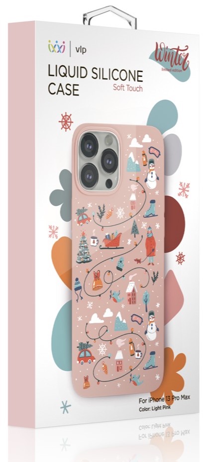 Клип-кейс VLP iPhone 13 Pro Max Art Collection Winter Light Pink 0313-9931 - фото 2