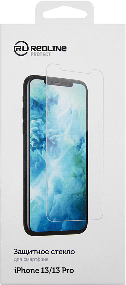 Стекло защитное RedLine iPhone 13|iPhone 13 pro прозрачное противоударное защитное стекло 2 5d для apple iphone 13 mini айфон 13 мини без рамки прозрачное на плоскую часть экрана