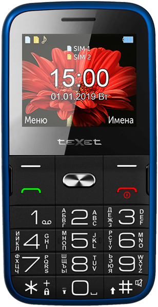 Мобильный телефон teXet TM-B227 Dual sim Blue 0101-7696 - фото 3