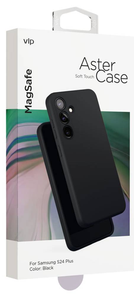 Чехол-накладка VLP Aster Case MagSafe для Samsung Galaxy S24 Plus Черный 3100-1432 - фото 2