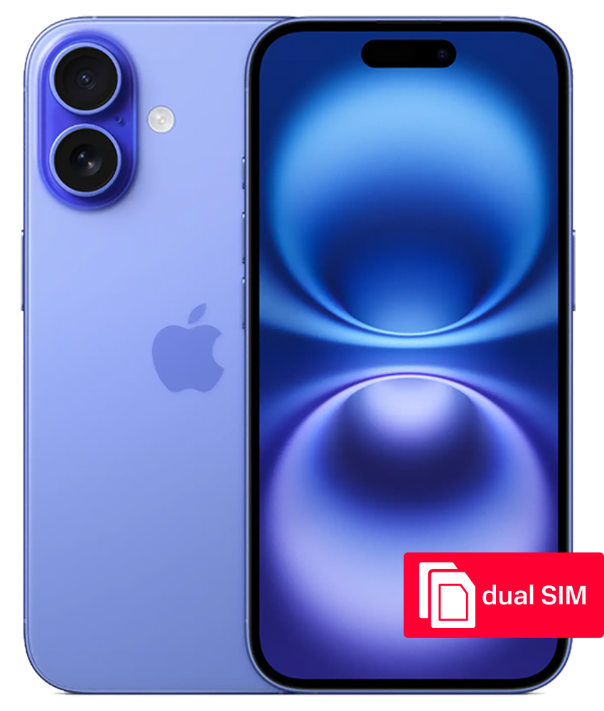 

Смартфон Apple, iPhone 16 256Gb SIM + SIM Ультрамарин