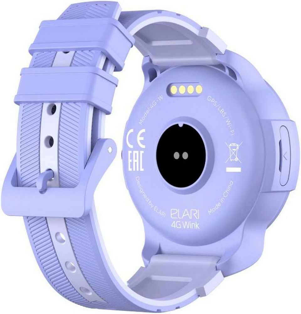 Детские часы Elari Kidphone 4G Wink Фиолетовые 0200-3482 - фото 7