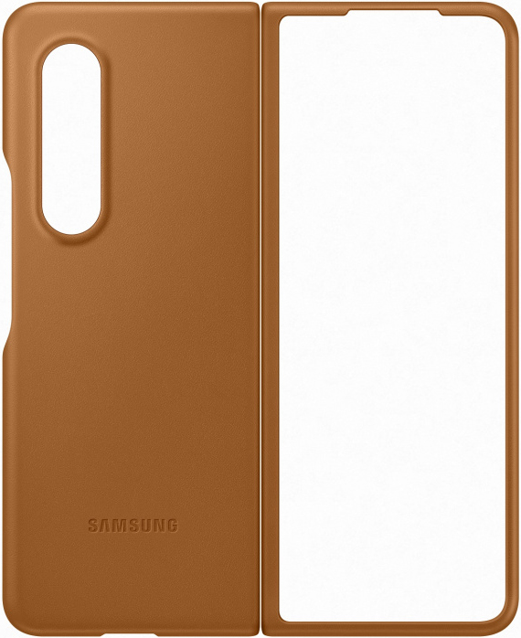 Клип-кейс Samsung Galaxy Z Fold3 Flip Cover кожаный Sandy Beige (EF-VF926LAEGRU) 0313-9164 Galaxy Z Fold3 Flip Cover кожаный Sandy Beige (EF-VF926LAEGRU) - фото 1