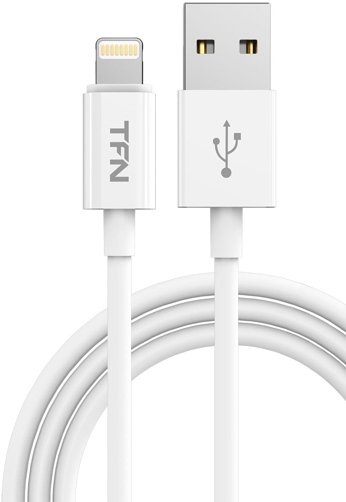 

Дата-кабель TFN, USB-8-pin Apple Lightning White
