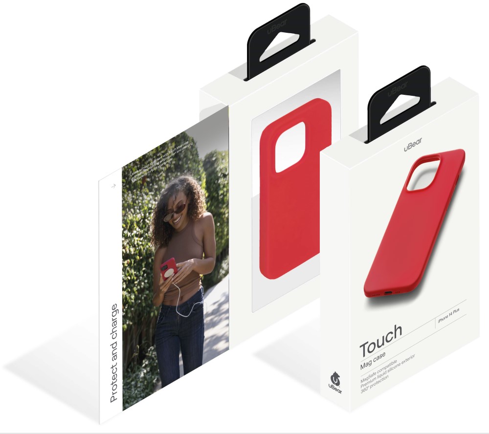 Чехол-накладка uBear Touch Mag Case для iPhone 14 Plus MagSafe Красный (CS210RV67TH-I22M) 0319-0551 Touch Mag Case для iPhone 14 Plus MagSafe Красный (CS210RV67TH-I22M) - фото 9